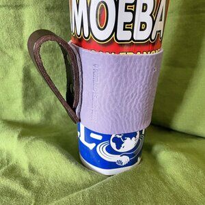 Handmade Lavender Leather Mug Hugger By Portland Leather Goods